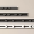 Modern Round Door Handles In Gray And White For Interior Design Use