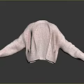 Pink Open Front Knitted Cardigan With Soft Texture And Casual Design