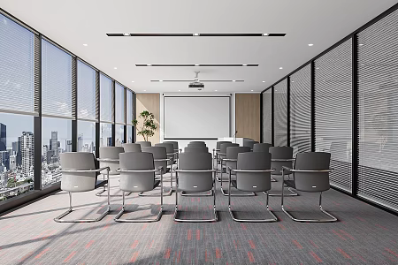Modern Training Room 3d model