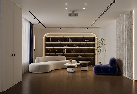 Modern AV Room Home AV Room 3d model