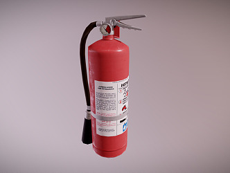 Modern fire extinguisher 3d model