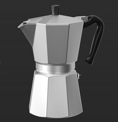 Mocha pot 3d model Mocha pot 3d model