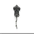 Decorative Metal Wall Hook With Ornate Design And Tassel Details For Home Decoration And Organization