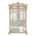 Ornate Golden Mirror with Intricate Carved Frame and Classical Design for Elegant Home Decor