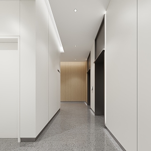 Elevator aisle Office space 3d model