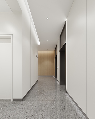 Elevator aisle Office space 3d model