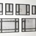 window balcony window casement window retro window aluminum alloy window broken bridge aluminum window 3d model