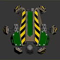 Robot Spider Robot Mecha Spider Science Fiction Spider Mechanical Spider Battery Spider Tower Defense 3d model