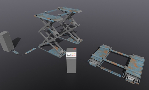 car lift 3d model