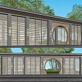 Modern Pavilion Simple Landscape Gallery Pavilion 3d model