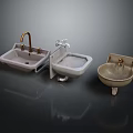 Vintage Bathroom Sinks With Wall Mounted Pedestal And Countertop Designs