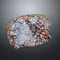 Rubble Pile Construction Debris With Gray Red Black Stones Broken Glass And Metal