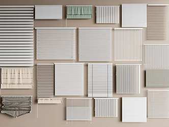 venetian blinds Roman blinds venetian blinds 3d model