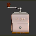 Wooden Manual Coffee Grinder Kitchen Appliance With Coffee Beans And Grinding Drawer