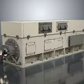 White Industrial Equipment With Control Panels Metal Frame Valves And Compartment Modules