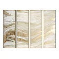 Abstract decorative painting combination 3d model