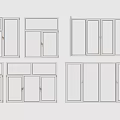 Various Modern Window Designs For Home Interior And Exterior Styles 3d model