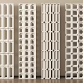 Modern White Room Dividers With Geometric Hollow Patterns And Various Designs