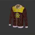 Yellow And Black Hoodie With Green BIO MAP Environment Logo And White Accents