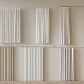 Various Curtain Styles In White And Beige For Home Window Decoration