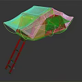 Durable Beige Gold Roof Top Tent With Ladder And Skylight For Camping