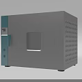 Medical Equipment With Silver Body Blue Panel Square Viewing Window And Side Ventilation Holes