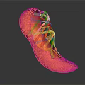 Stylish Golden Red Shoes With Intricate Cutout Woven Pattern Elegant Footwear Fashion Design