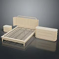 Modern Bedroom Furniture Set With Platform Bed Nightstand And Dresser