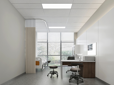 Modern consulting room pick-up room 3d model