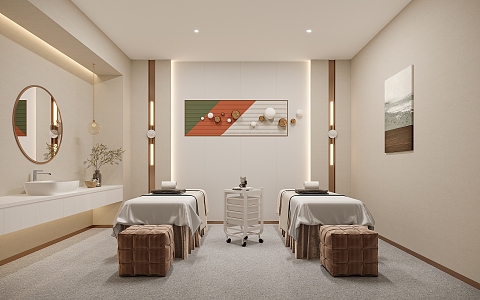 Modern SPA Beauty Salon Room 3d model