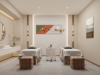 Modern SPA Beauty Salon Room 3d model