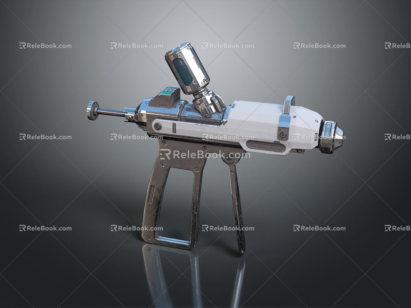 Modern Syringe Sci-fi Weapon Medical Needle Medical Shoer Shoer 3d model