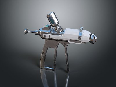 Modern Syringe Sci-fi Weapon Medical Needle Medical Shoer 3d model