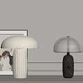 French Cream Style Table Lamp Table Lamp Combination 3d model