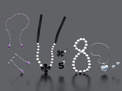 Necklace Jewelry Decoration Ornaments 3d model