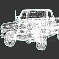 Vintage Orange Ford Pickup Truck With Classic Design And Retro Style