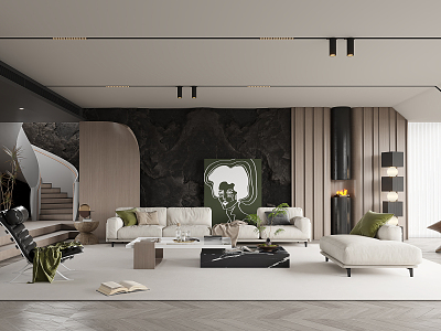 modern living room model