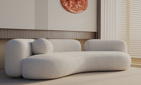 Three-seat sofa 3d model