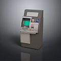 Self Service ATM Machine With Touch Screen Display And Card Reader