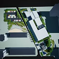 Yancheng Traffic History Museum Building Modern Architecture With Trees And Pedestrians