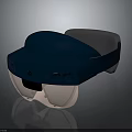 Modern Blue Wearable Smart Glasses With Transparent Lenses And Camera Electronic Device