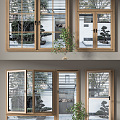 Modern window window combination 3d model