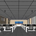 Modern Classroom Multimedia Classroom 3d model