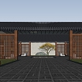 New Chinese Private Villa 3d model