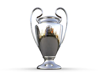 Champion Silver Trophy With Classic Design Dual Handles And Stable Base 3d model