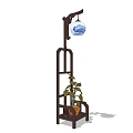 Alien floor lamp 3d model