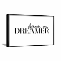 Framed Decorative Wall Art Featuring Handwritten Dream a Little Dream of Me