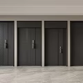 Modern security door 3d model