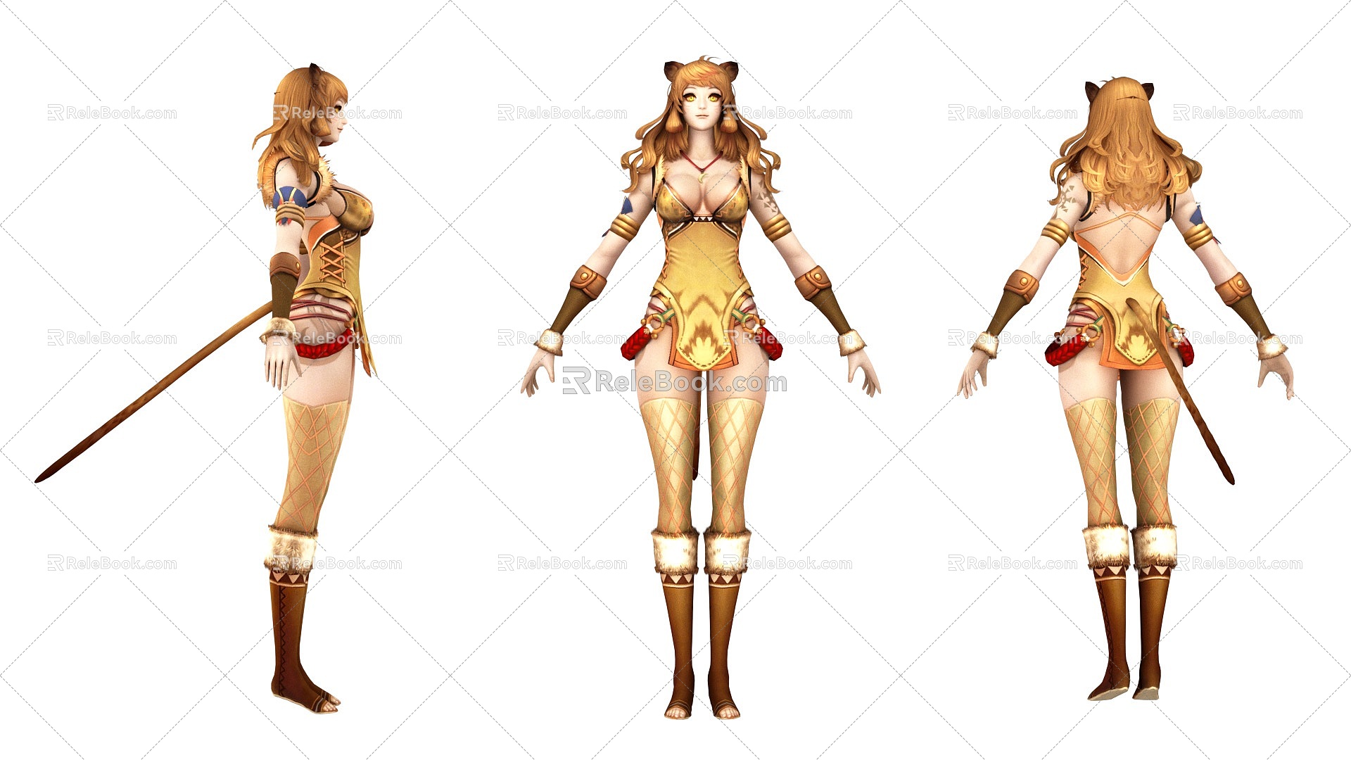 Game Role Elvis Female Elvis Female Woman Sexy 3d model