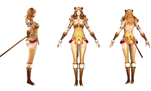 Game Role Elvis Female Elvis Female Woman Sexy 3d model